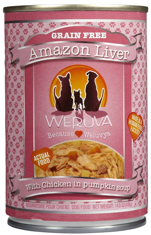 Weruva Amazon Liver Dog Food 14 oz