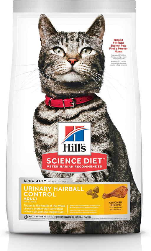 Hill's Science Diet Adult Urinary Hairball Control Cat Food 7lb