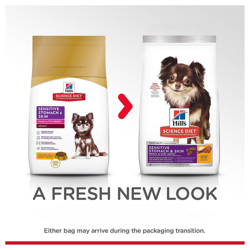 Science Diet Canine Adult Sensitive Stomache & Skin Small & Toy Breed Dry 4 lb