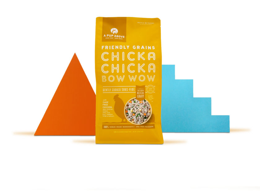 A Pup Above Frozen Gently Cooked Chicka Chicka Bow Wow Dog Food 1lb