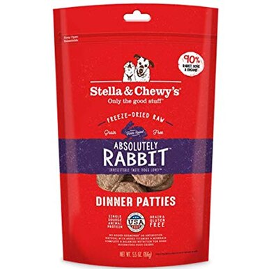Stella and Chewy's Freeze-Dried Raw Absolutely Rabbit Dinner Patties, 5.5 oz
