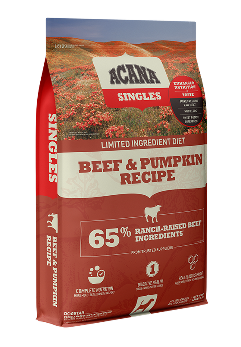 Acana Singles Beef and Pumpkin Recipe Dog Food