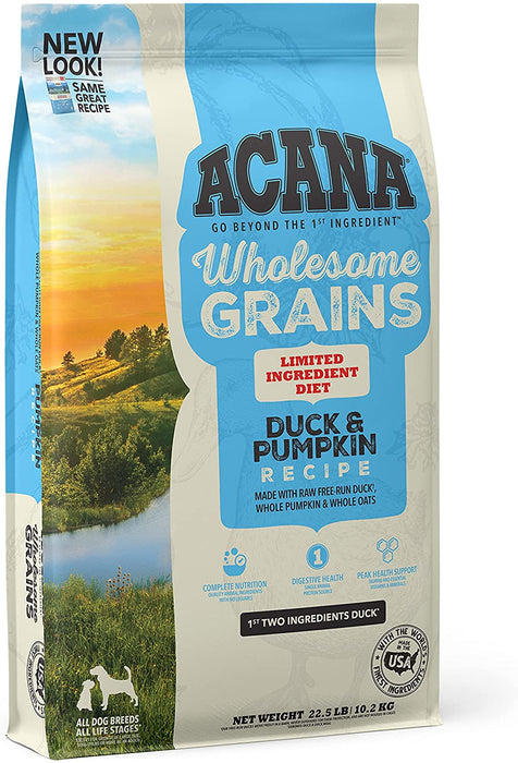 Acana Wholesome Grains Duck and Pumpkin Dog Food