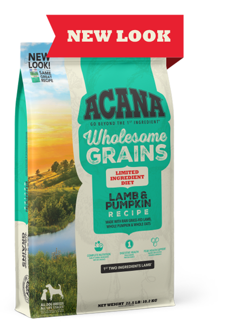 Acana Wholesome Grains Lamb and Pumpkin Recipe Dog Food