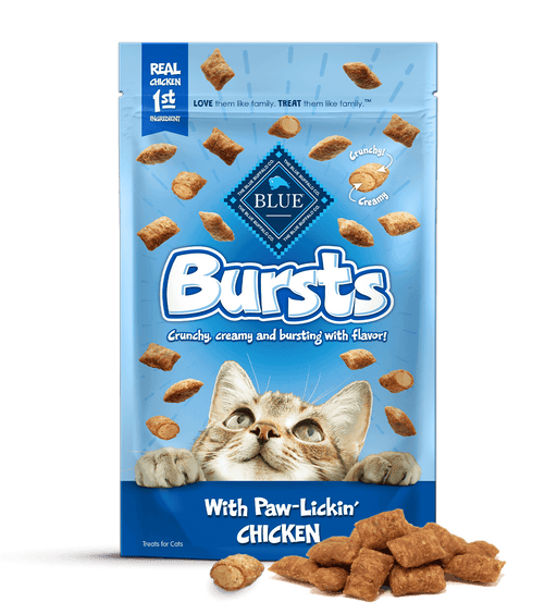 Blue Buffalo Bursts Paw Lickin' Chicken Cat Treats, 2.0oz