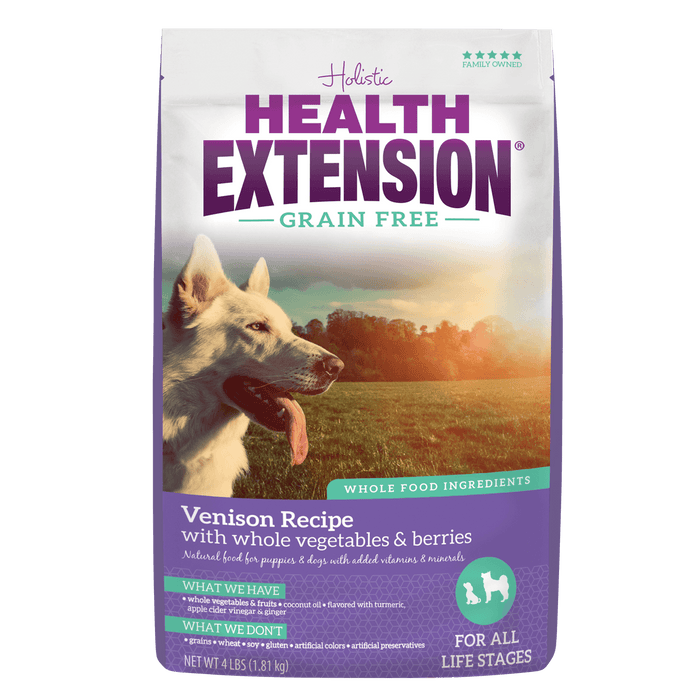 Holistic Health Extension Grain Free Venison Dog Food 4 lb