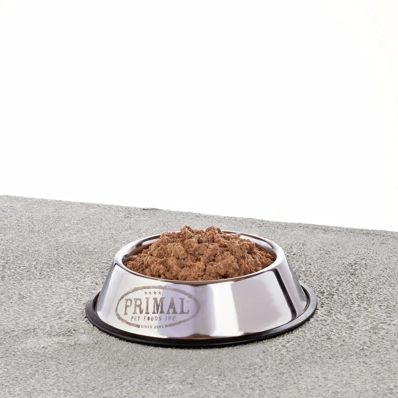 mashed up raw dog food chicken formula by primal