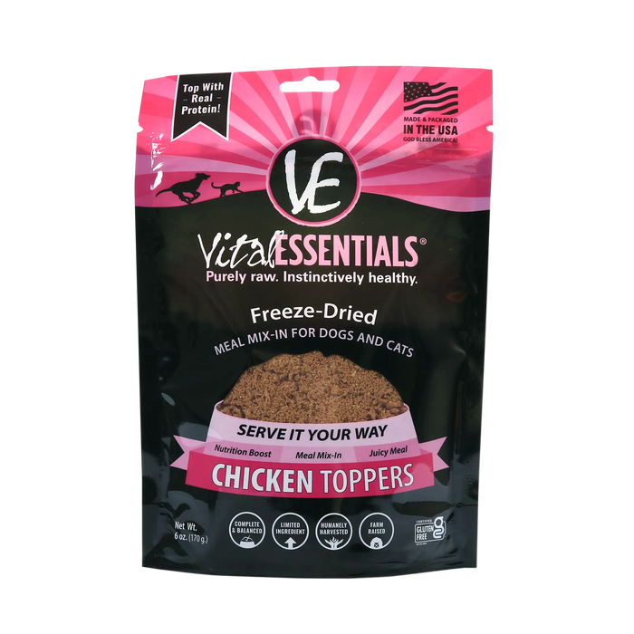 Vital Essentials Chicken Freeze-Dried Grain Free Meal Boost Topper,