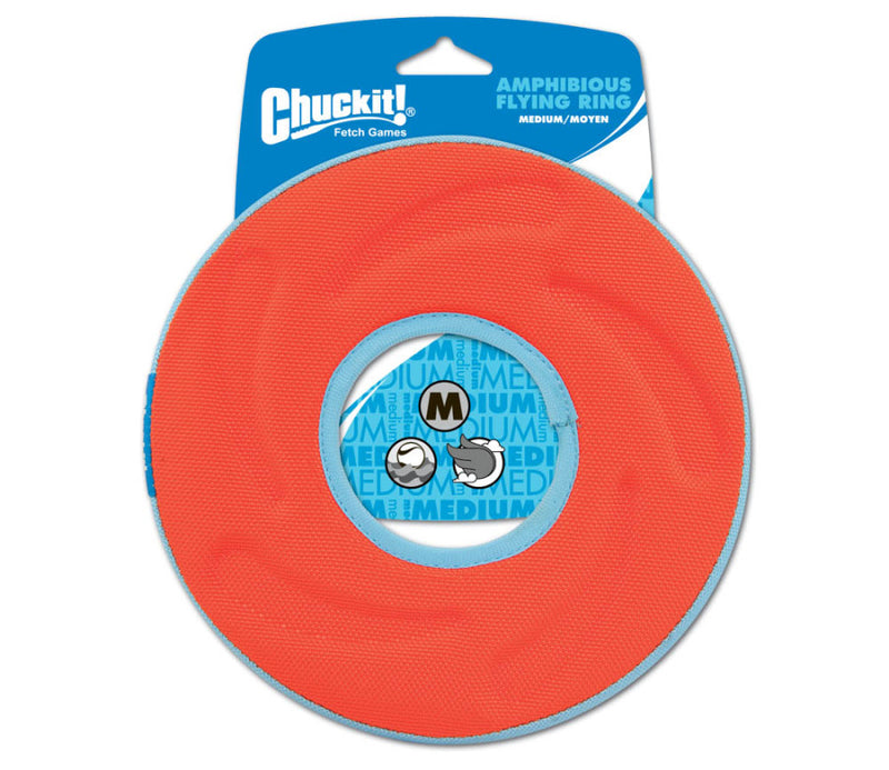 Chuckit! Amphibious Flying Ring Dog Toy, Medium