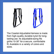 Coastal Adjustable Harnesses in Black and Blue 