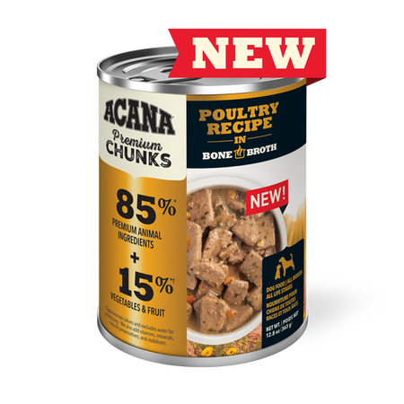 Acana Premium Chunks, Poultry Recipe in Broth 12.8 oz