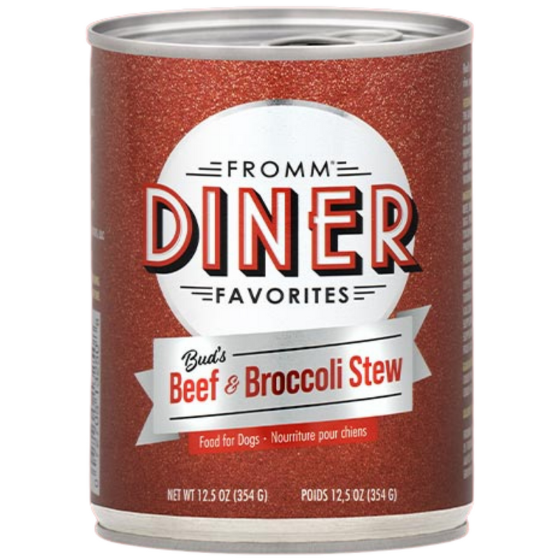 Fromm Diner Classics Dog Can, Beef and Broccoli Stew 12.5oz