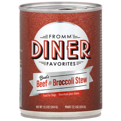 Fromm Diner Classics Dog Can, Beef and Broccoli Stew 12.5oz