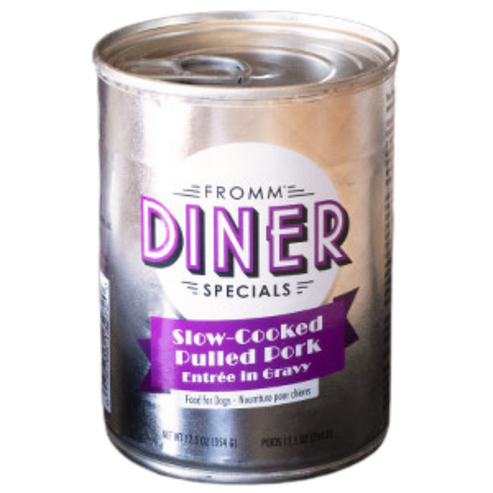 Fromm Diner Classics Dog Can, Slow-Cooked Pulled Pork 12.5oz