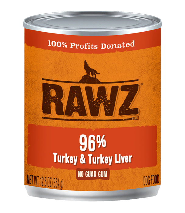 Rawz 96% Turkey & Turkey Liver 12.5oz