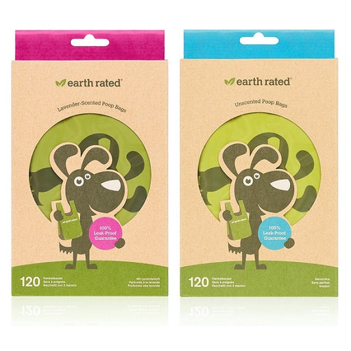 Earth Rated Easy-Tie Handle Waste Bags, 120 Count