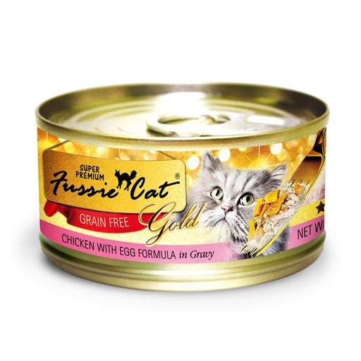 Fussie Cat Premium Chicken and Egg in Gravy Canned Cat Food 2.82 oz