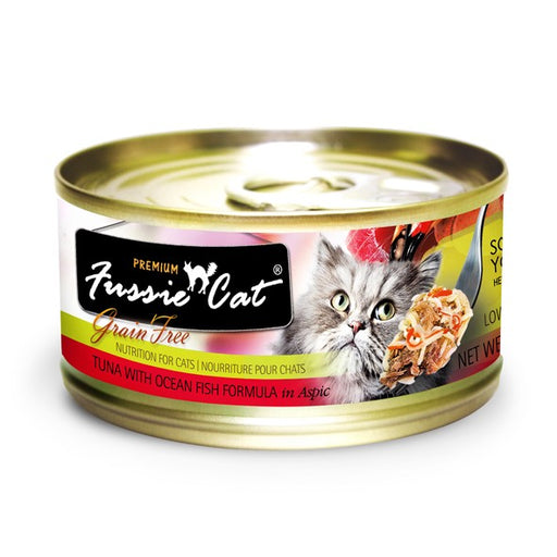 Fussie Cat Tuna and Oceanfish Canned Cat Food 2.8 oz 