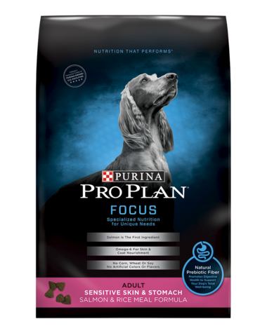 Purina Pro Plan Adult Sensitive Skin & Stomach Salmon & Rice Formula Dry Dog Food