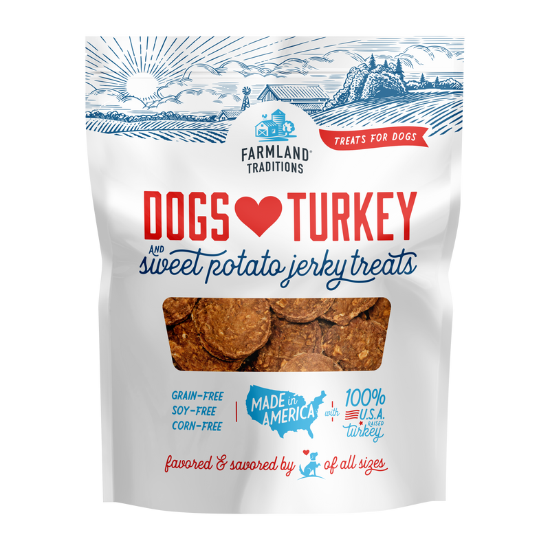 Farmland Traditions Dogs Love Turkey Jerky Treats 3lb