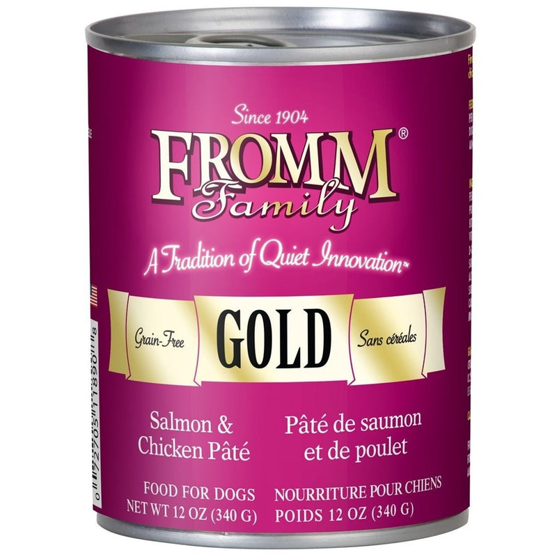 Fromm Family Gold Salmon and Chicken Pate 12 oz
