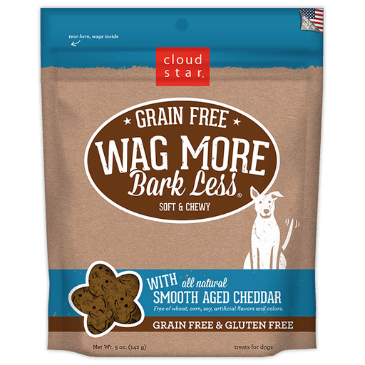 Wag More Bark Less Grain Free Dog Treats 5oz - Cheddar