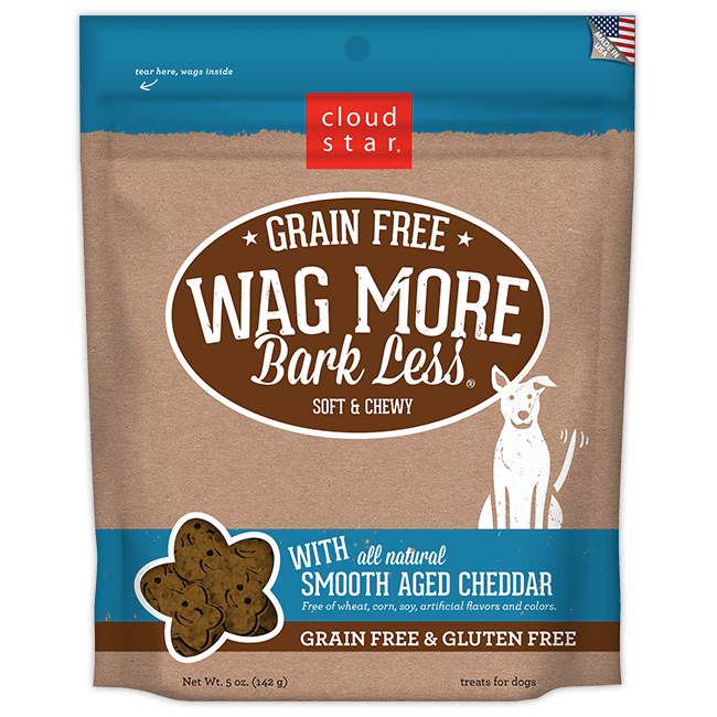 Wag More Bark Less Grain Free Dog Treats 5oz - Cheddar