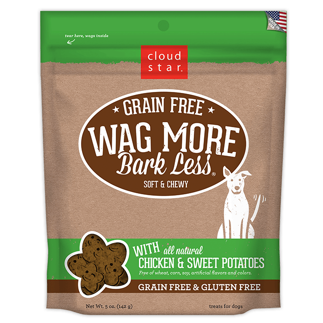 Wag More Bark Less Grain Free Dog Treats 5oz - Chicken and Sweet Potato