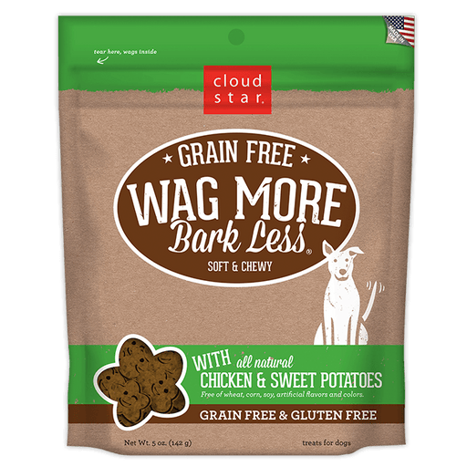 Wag More Bark Less Grain Free Dog Treats 5oz - Chicken and Sweet Potato
