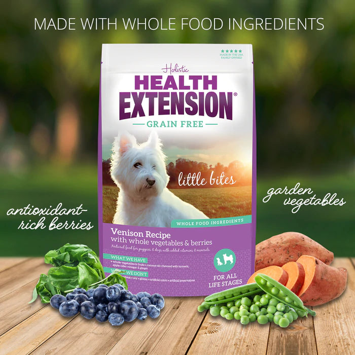 Health Extension Grain Free Venison Little Bites Recipe 12 lb