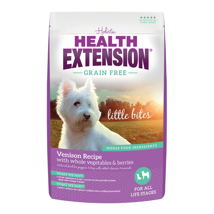 Health Extension Grain Free Venison Little Bites Recipe 12 lb