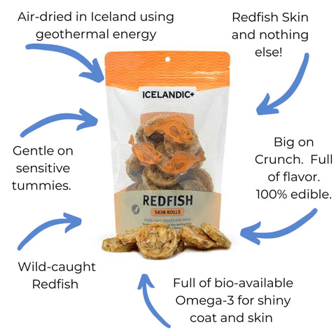 Icelandic+ Redfish Skin Rolls 3 oz