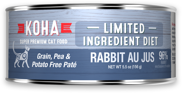 Koha Limited Ingredient Diet Rabbit Au Jus Paté Cat Food