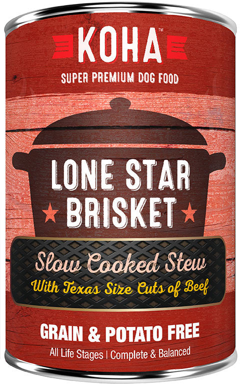Koha Dog Can Lone Star Brisket Beef 12.7oz