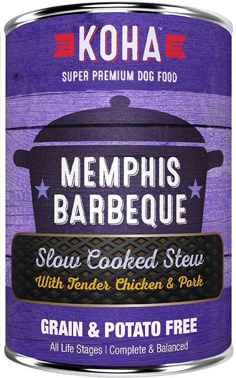 Koha Dog Can Memphis BBQ Chicken Pork 12.7oz