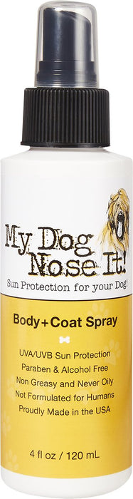 My Dog Nose It Body Coat Spray Sunscreen 4oz — Jake's Pet Supply