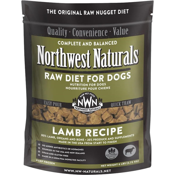 Northwest Naturals Frozen Lamb Nuggets 6 lb