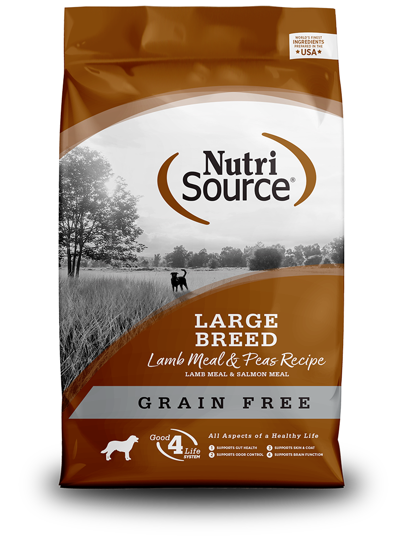 NutriSource Dog Grain Free Large Breed Lamb and Pea 26lb
