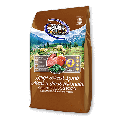 NutriSource Dog Grain Free Large Breed Lamb and Pea 30lb