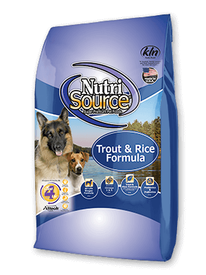 NutriSource Trout & Rice Dog Food 5 lb
