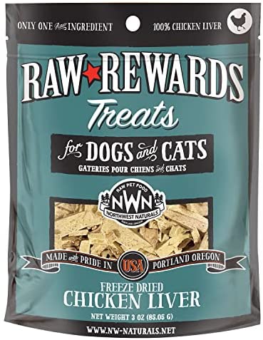 Northwest Naturals Raw Rewards Freeze-Dried Chicken Liver 3oz