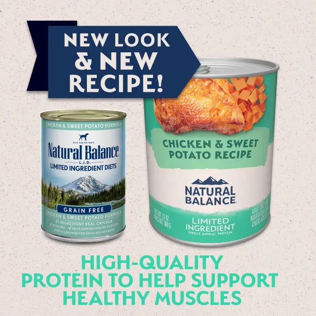 Natural Balance Limited Ingredient Diet chicken and sweet potato canned dog food