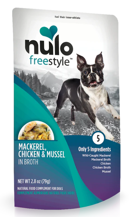 Nulo FreeStyle Mackerel, Chicken & Mussel in Broth Pouch 2.8 oz