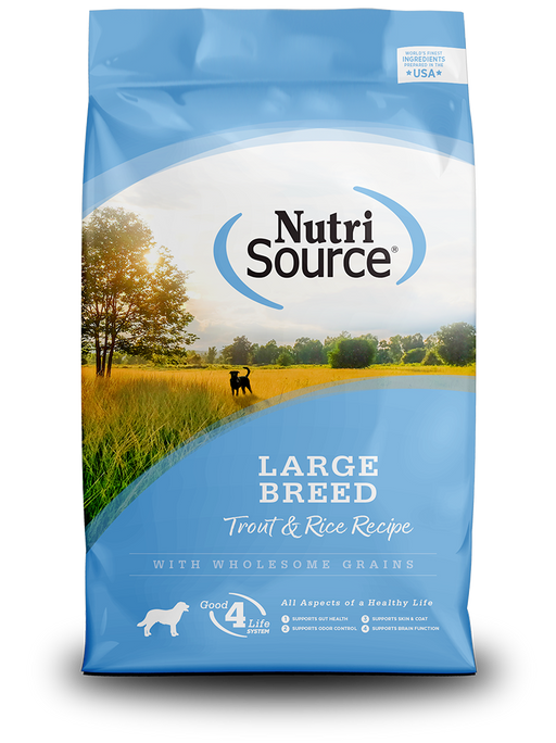 NutriSource Large Breed Trout & Rice Dog Food