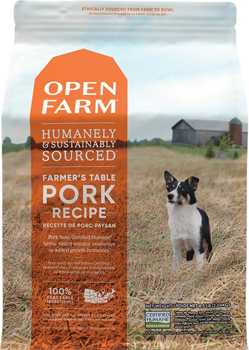 Open Farm Farmer's Table Pork Dry Dog Food 4lb