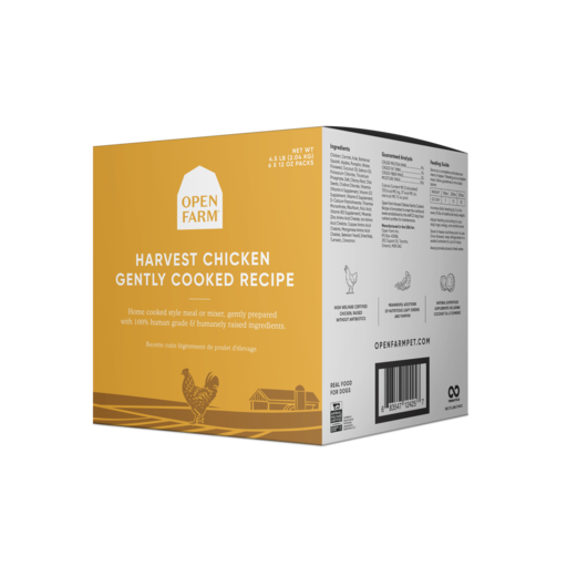 Open Farm Frozen Gently Cooked Harvest Chicken Dog Food