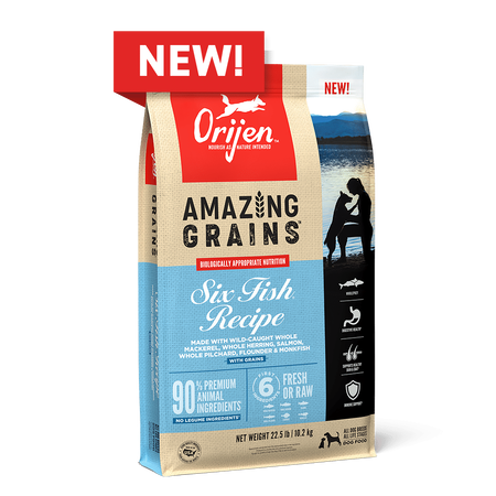 Orijen Amazing Grains Six Fish Recipe Dog Food
