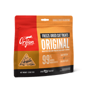 Resealable bag of Orijen Freeze-Dried Original Cat Treats. 