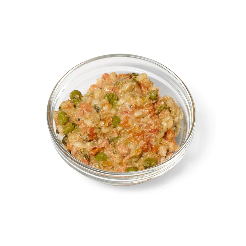 Portland Pet Food - Wally's Salmon N' Rice Homestyle Dog Meal - SINGLE Dog Meal Pouch, 9oz