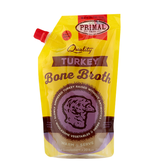 Primal Frozen Turkey Bone Broth For Dogs
